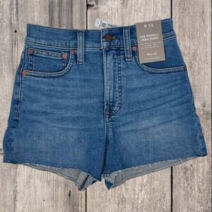 MADEWELL THE PERFECT DENIM SHORT, SIZE 24